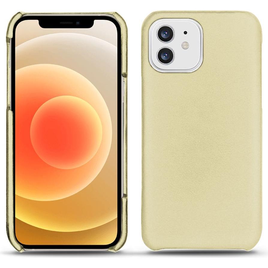 Noreve Lederschutzhülle (Apple iPhone 12), Smartphone Hülle, Beige