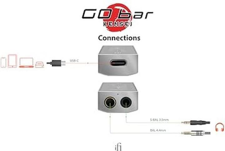 Productafbeelding iFi Audio GO bar Kensei (Bass Boost, USB DAC, Versterkingsschakelaar, Bluetooth)