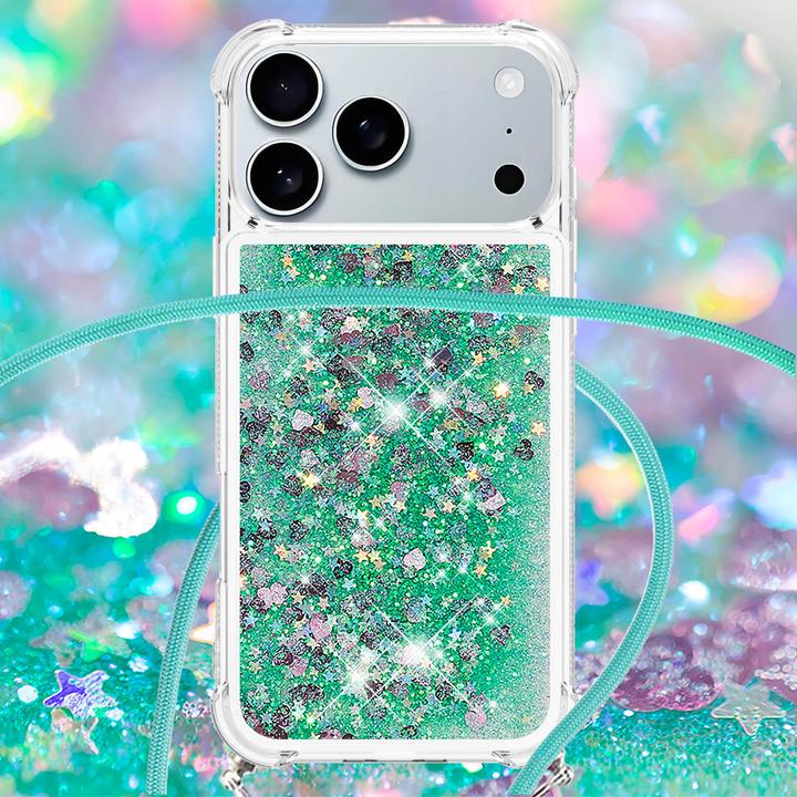 Immagine prodotto Cover-Discount iPhone 17 Pro - Glitzer Hülle mit Kordel (Apple iPhone 17 Pro)