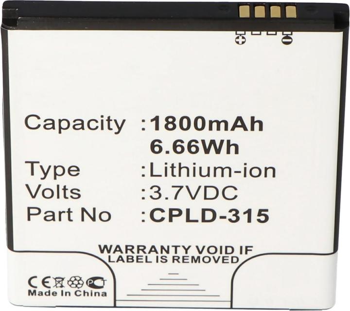 Actual product image AccuCell Battery Vodafone Smart 4, 889N, CPLD-315
