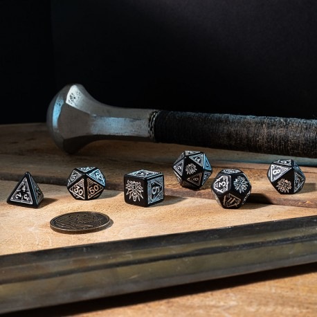 Actual product image Q Workshop SWGE37 - Witcher Dice Set: Geralt - The Silver Sword