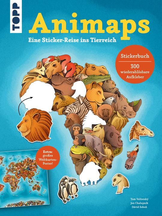 Produktbild Animaps. Das Stickerbuch (300 Sticker)