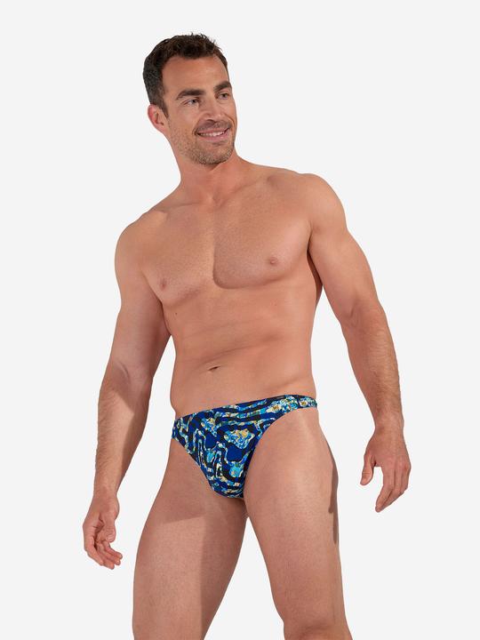 bleu marine imprimé