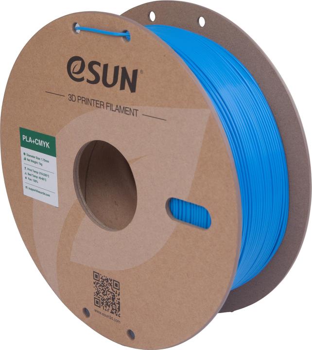 eSUN PLA+ Cyan CMYK Filament Hueforge 1.75mm 1Kg (PLA+, 1.75 mm, 1000 g, Blue)