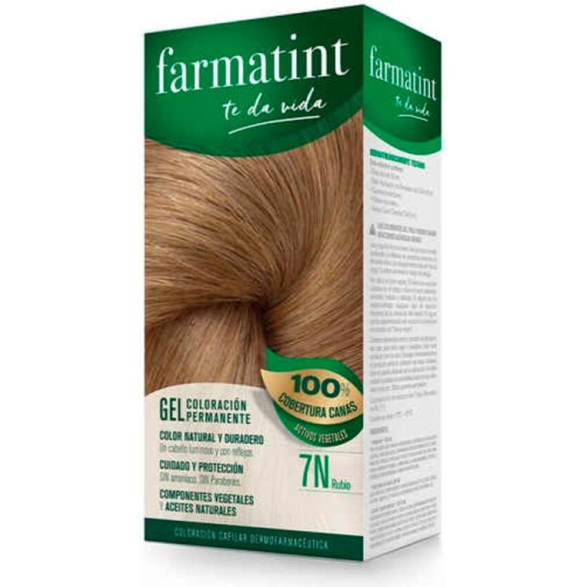 Thumbnail - Farmatint, Haarfarbe, gel coloración permanente #7n-rubio (7n)