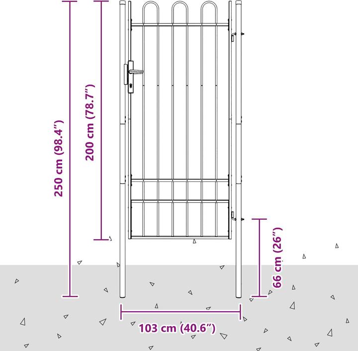 Produktbild vidaXL Zauntor
