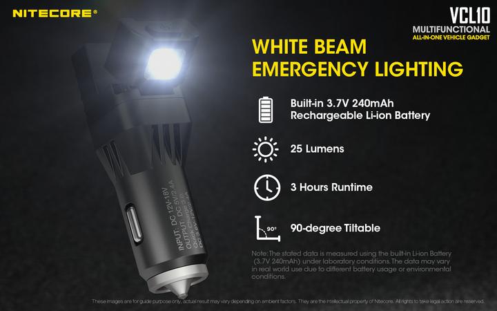 Actual product image Nitecore VCL10 (7.85 cm, 25 lm)