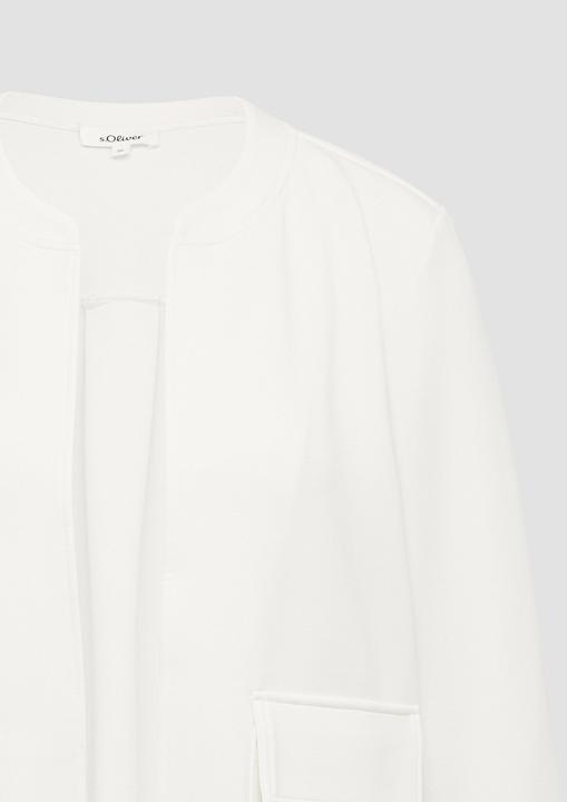 Actual product image S.Oliver Sweatshirt Jacke Scuba-Sweatjacke mit Faltendetail (44)