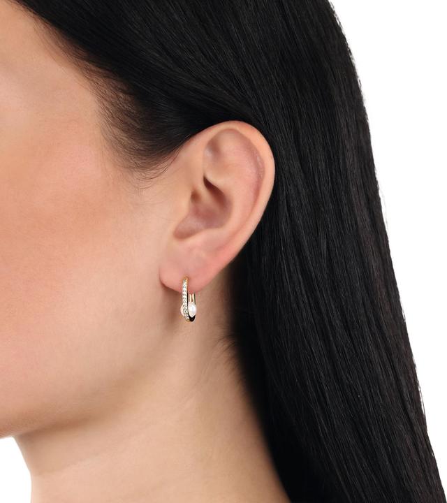 Immagine prodotto Amor Ohrschmuck für Damen, 925 Sterling Silber, Zirkonia synth., Muschelkernperle (Argento 925)