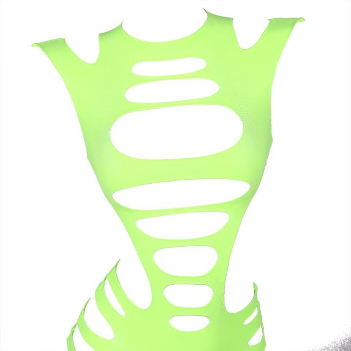 Produktbild Subblime 952280 Grãoen Langrmeliger Elastischer Netz-Bodystocking Eine Grã–Sse (S)