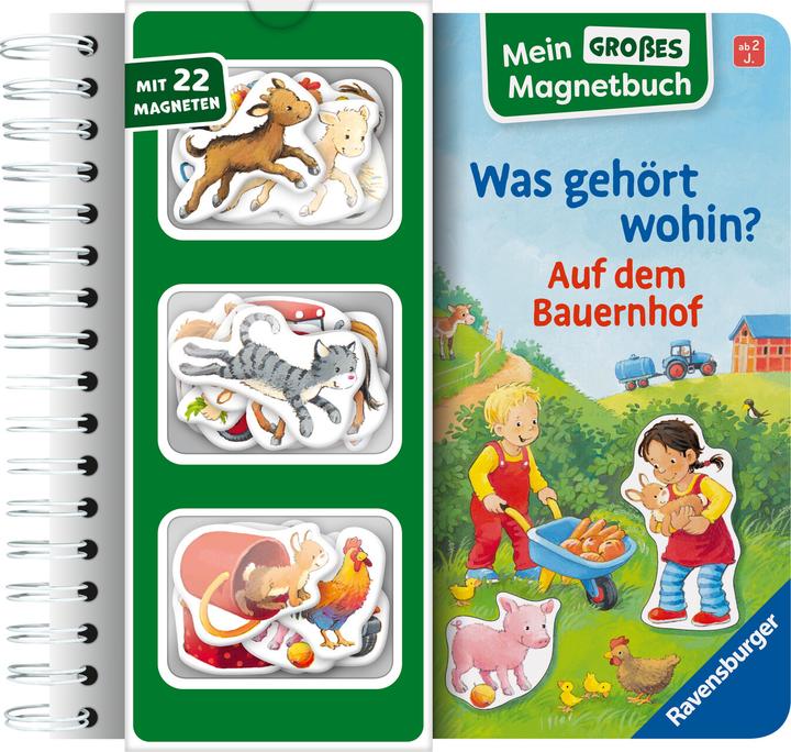 Produktbild Ravensburger Mein grosses Magnetbuch - Was gehört wohin? Auf dem Bauernhof