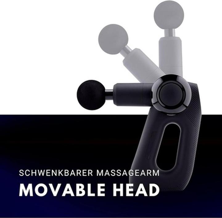 Actual product image Medivon Gun TYTAN PRO Wireless Hand Massage Gun with Heated and Cooling Massage Head 5 Working Modes (5 Steps, 360 min)