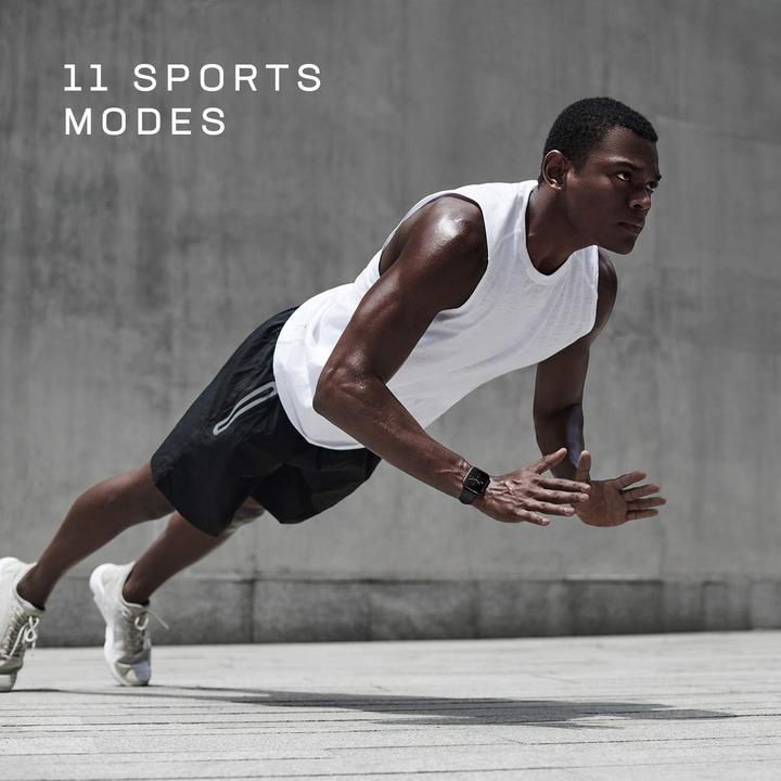 Actual product image Zepp E Smartwatch square Polar Night Black leather strap (43.30 mm)