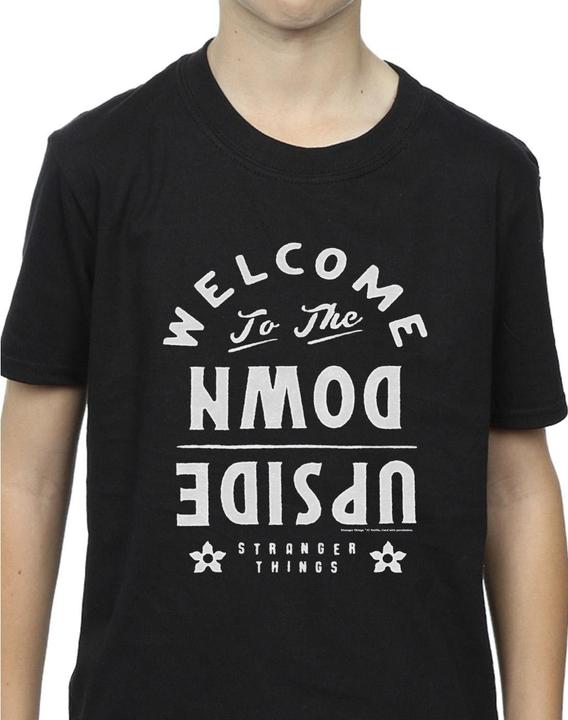 Immagine prodotto Netflix Stranger Things Welcome To The Upside Down Maglietta Ragazzi (140, 146)