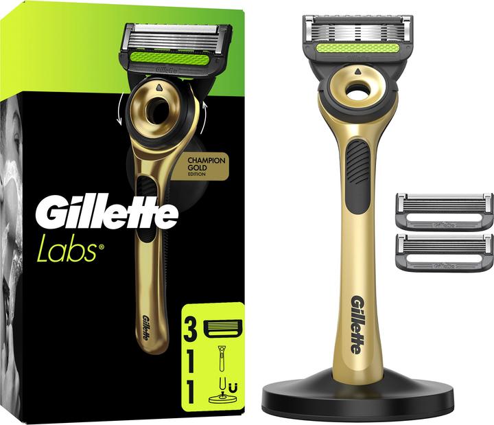 Image du produit Gillette Labs Gold Systemklingen 3er + Handstück Online Versandvariante Rasierklingen+Handstück (3 x)