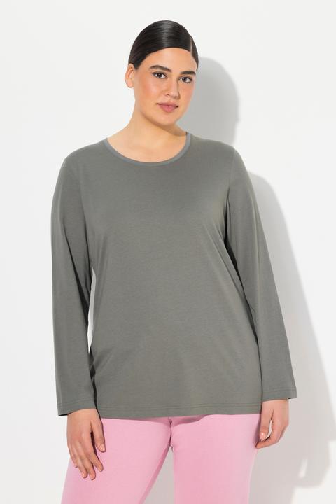 Immagine prodotto Ulla Popken Maglia aderente con scollo a girocollo e maniche lunghe (60)