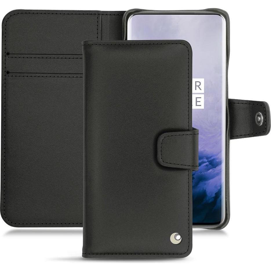 Noreve Tradition B leather case black (OnePlus 7 Pro), Smartphone Hülle, Schwarz