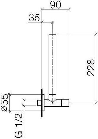 Produktbild Dornbracht Dornb Eckventil 1/2Zoll schwarz matt