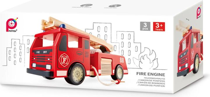 Actual product image Pintoy Fire engine