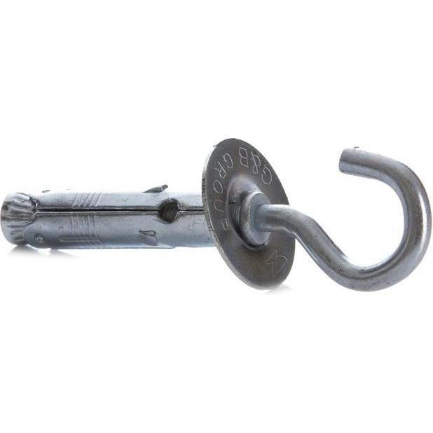 G&B Group, Garderobe + Kleiderhaken, STEEL ANCH WITH ROUND HOOK 9X50 HT94 2PC