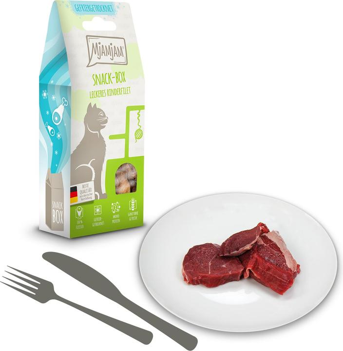 Immagine prodotto Mjamjam Snack Box gustoso filetto di manzo (Adulto, 1 pz., 35 g)