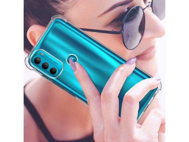 Actual product image Screenguard Motorola Moto G71 5G Case Crystal Soft Airbag Bumper (Motorola Moto G71 5G)