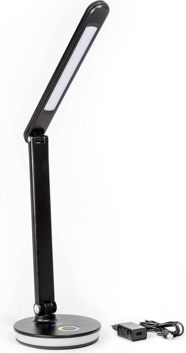 Actual product image Platinet Tisch-LED-Lampe 12W dimmbar, Touch-Bedienung, USB-Anschluss, schwarz (500 lm)
