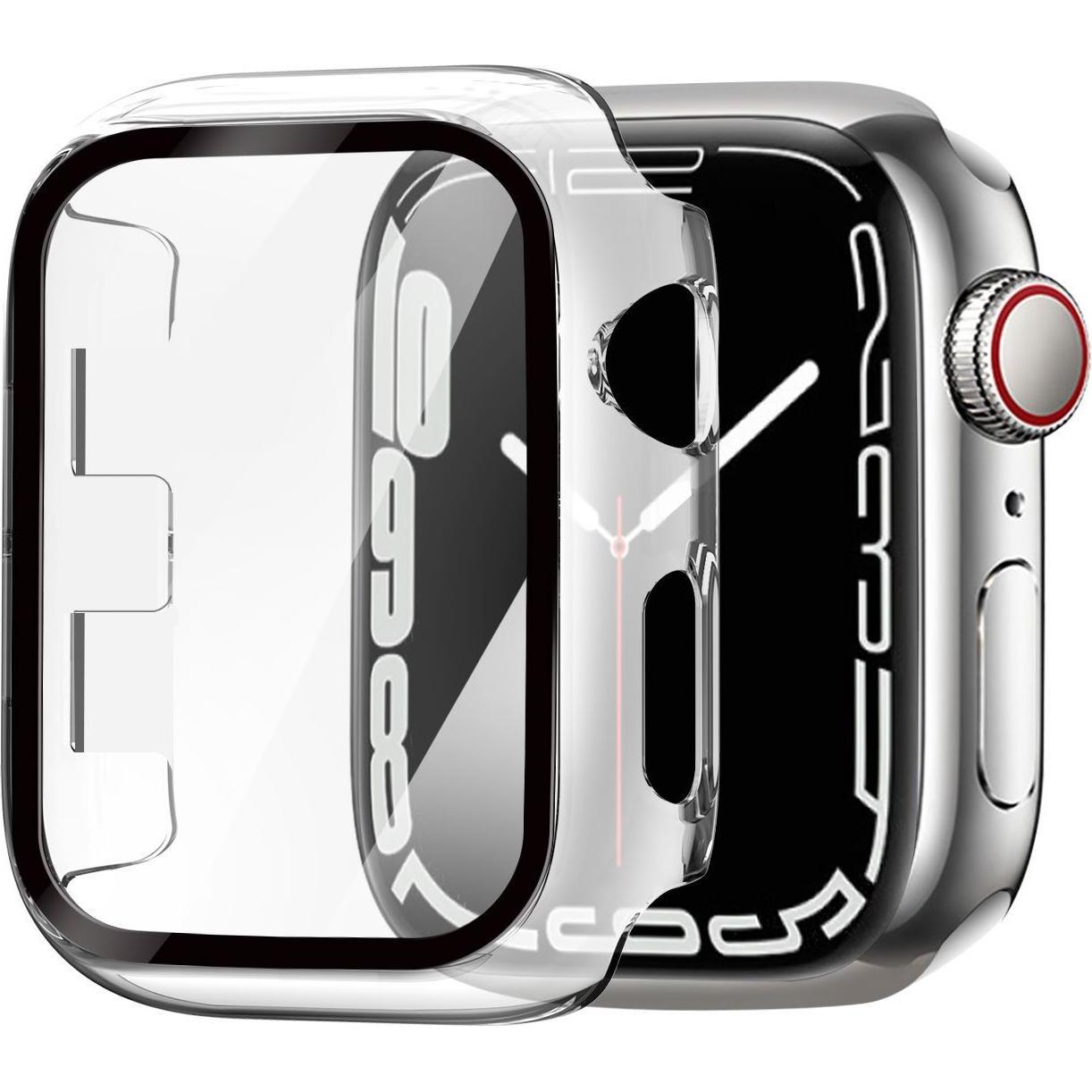 Thumbnail - Strap-it Hard Case mit Glass (Apple Watch), Uhrenarmband, Transparent
