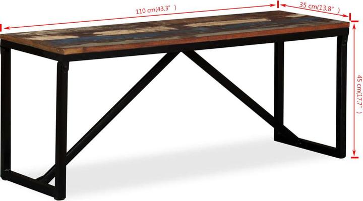 Image du produit vidaXL Bank (110 cm)