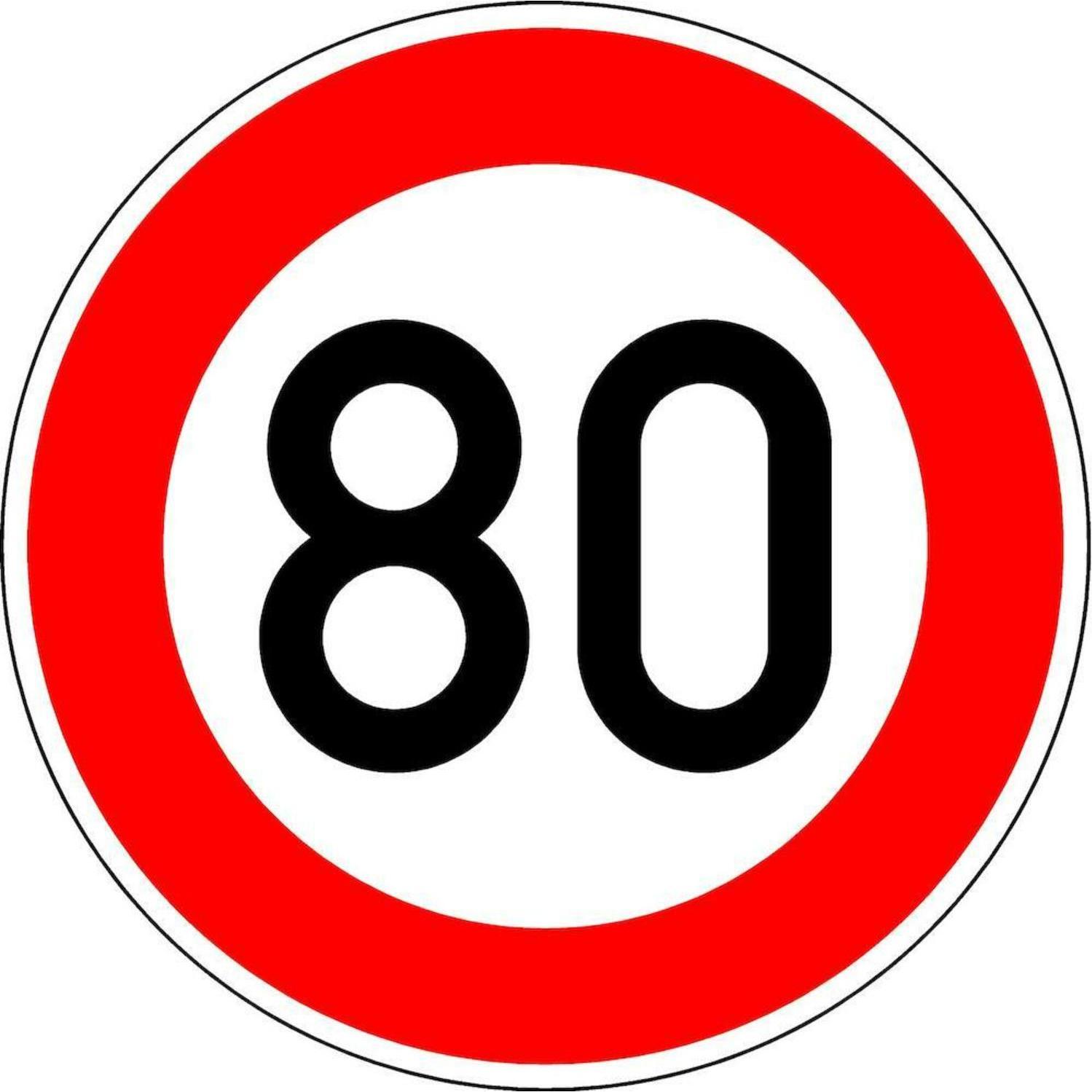 Magni, Porta targa, VKZ.274-80 Tondo 600mm 80 km/h Marchio di qualità RAL foglio RA1