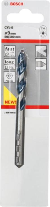 Immagine prodotto Bosch Professional Zubehör Trapano a spirale per calcestruzzo in metallo duro (9 mm)