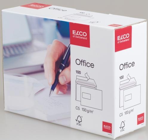 Image du produit Elco Bureau des enveloppes, fenêtre de gauche (C5, 100 x)