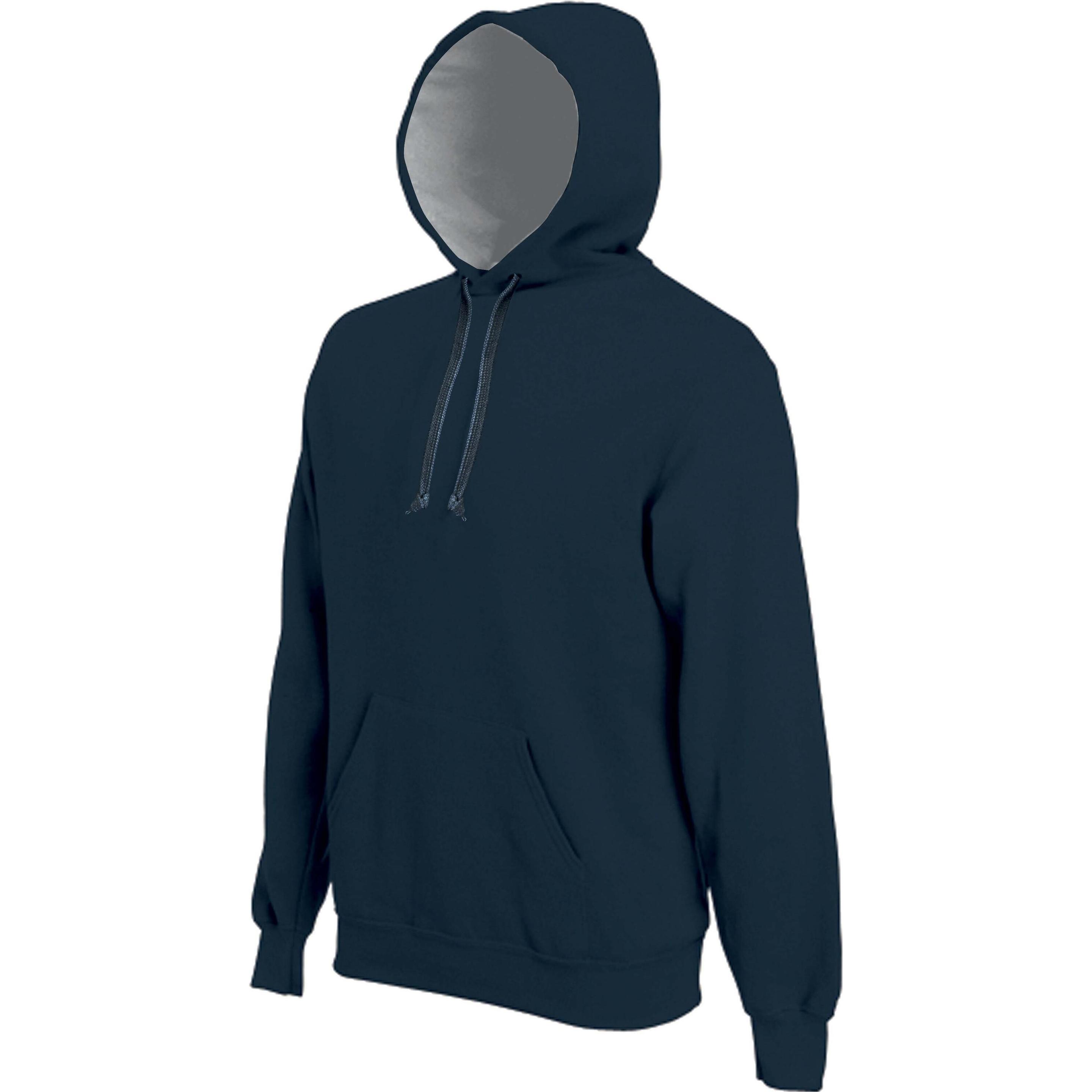 Kariban, Herren, Pullover, bande contrasté, Grau, (3XL)
