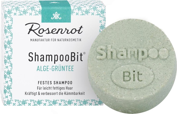 Produktbild Rosenrot ShampooBit Alge-Grüntee (Festes Shampoo)