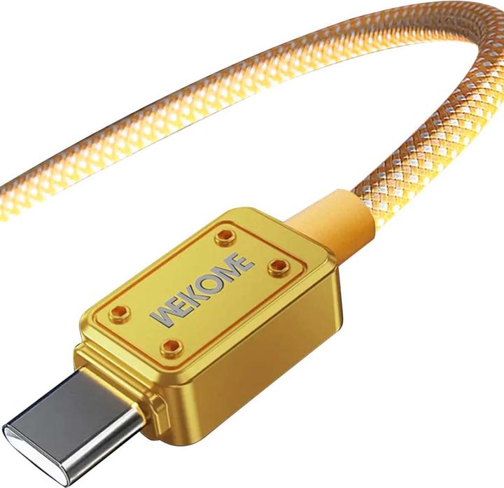 Productafbeelding Wekome WDC-08 Vanguard-Serie – USB-C-zu-Lightning-Schnelllade-PD-Verbindungskabel 20 W 1 m (Gold) (1 m, 20 W)