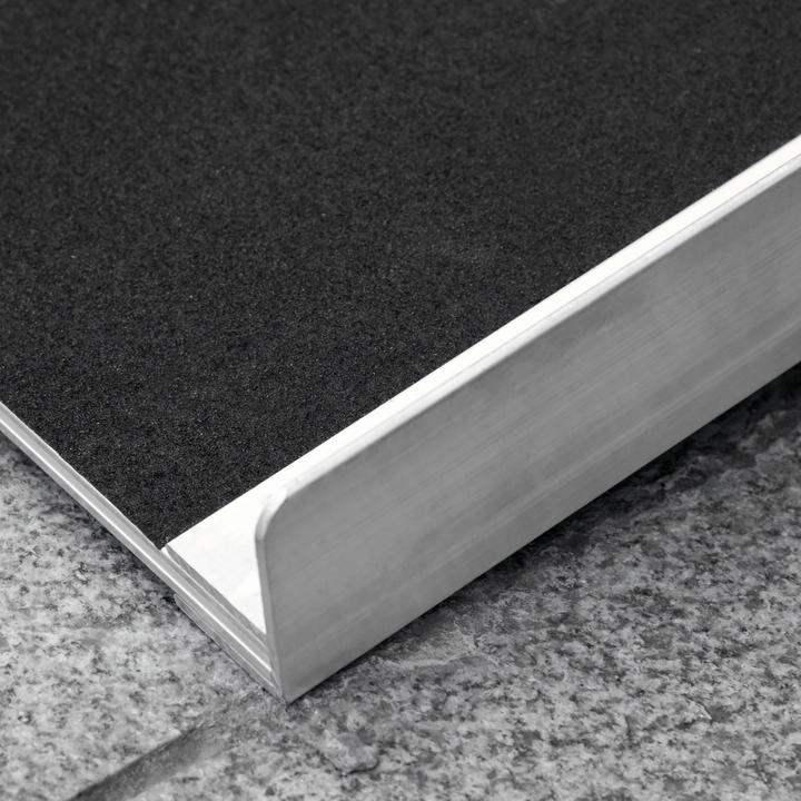 Immagine prodotto Homcom Rollstuhlrampe Aluminum, Kunststoff Silber+Schwarz