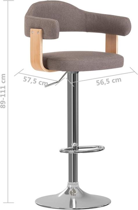 Actual product image vidaXL Barhocker
