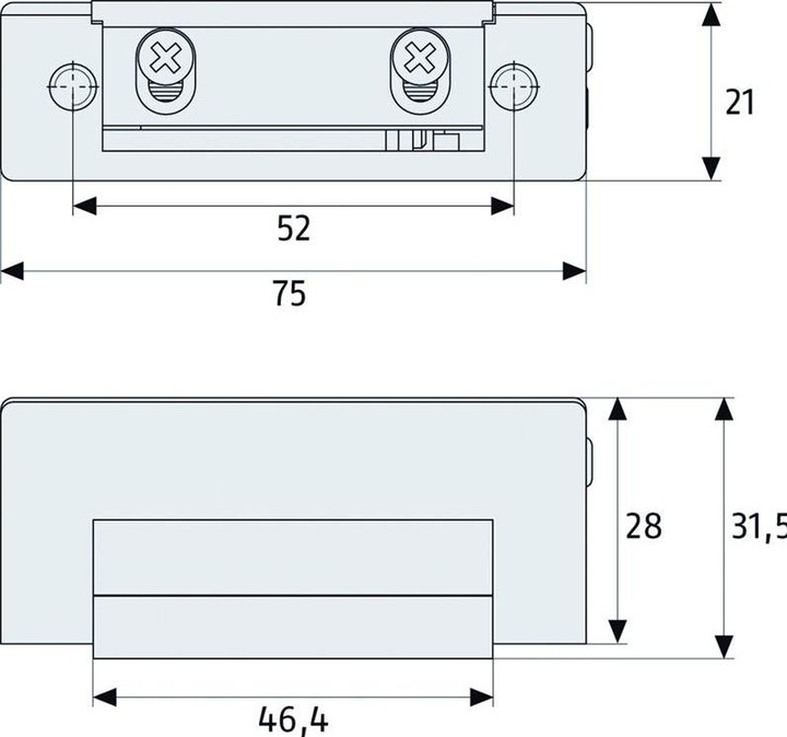 Produktbild Abus ET80 Elektrischer Türöffner (Glastür, Indoor)