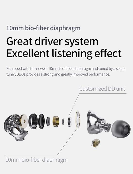 Produktbild H hifihear BLON BL01 In-Ear-Kopfhörer (NC, Kabelgebunden)