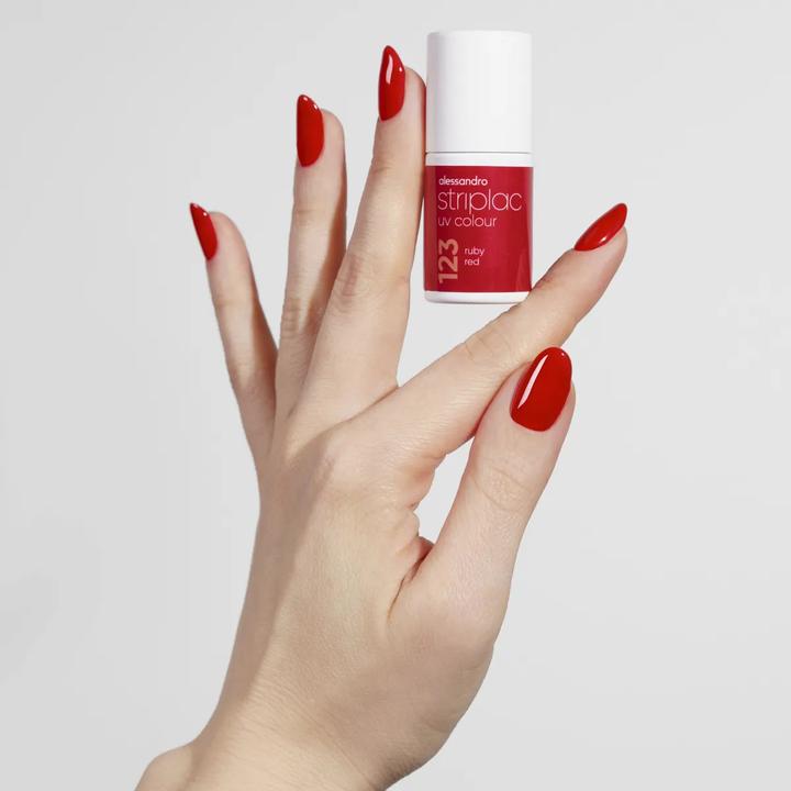Immagine prodotto Alessandro ALESSAN Striplac UV Colour Rub Red 6.5ml (Rub Red, Vernice UV gel)