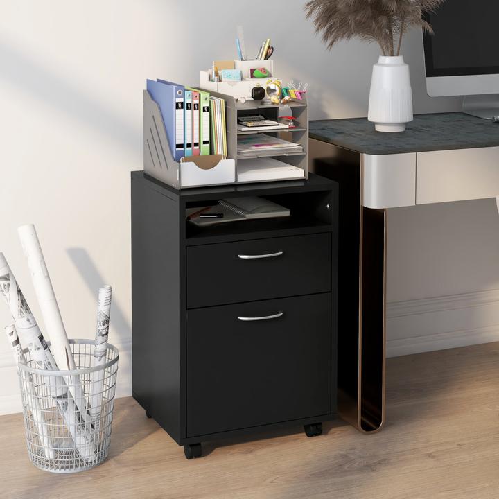 Produktbild Homcom Aktenschrank mit Rollen (40 x 35 x 60 cm)