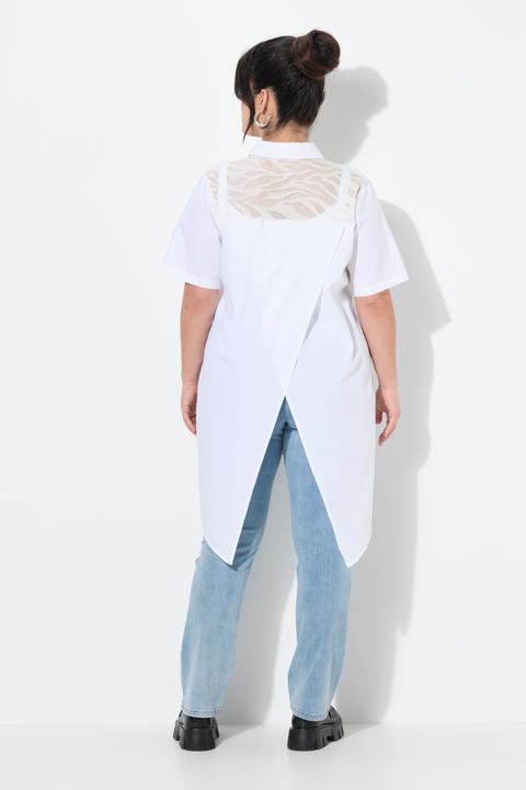 Image du produit Angel of Style Bluse, A-Linie, Spitzeneinsätze, asymmetrischer Sau (60)