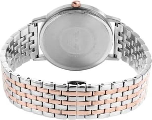 Actual product image Emporio Armani Three-Hand Men's Watch with Two-Tone Band (Analogue wristwatch)