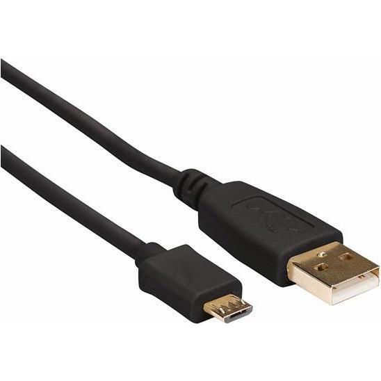 HQ power multimedia USB 2.0 A-STECKER AUF MICRO USB-STECKER / KUPFER / BASIC / VERGOLDET / 0.75 m (0.75 m, USB 2.0), USB...