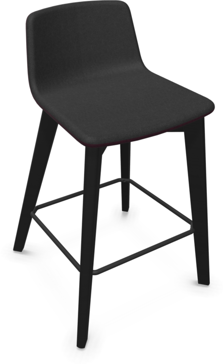 Black, Bordeaux - Red melange, Ash stained black