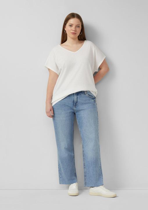 Produktbild s.Oliver Baumwollshirt mit Spitzeneinsatz (52)