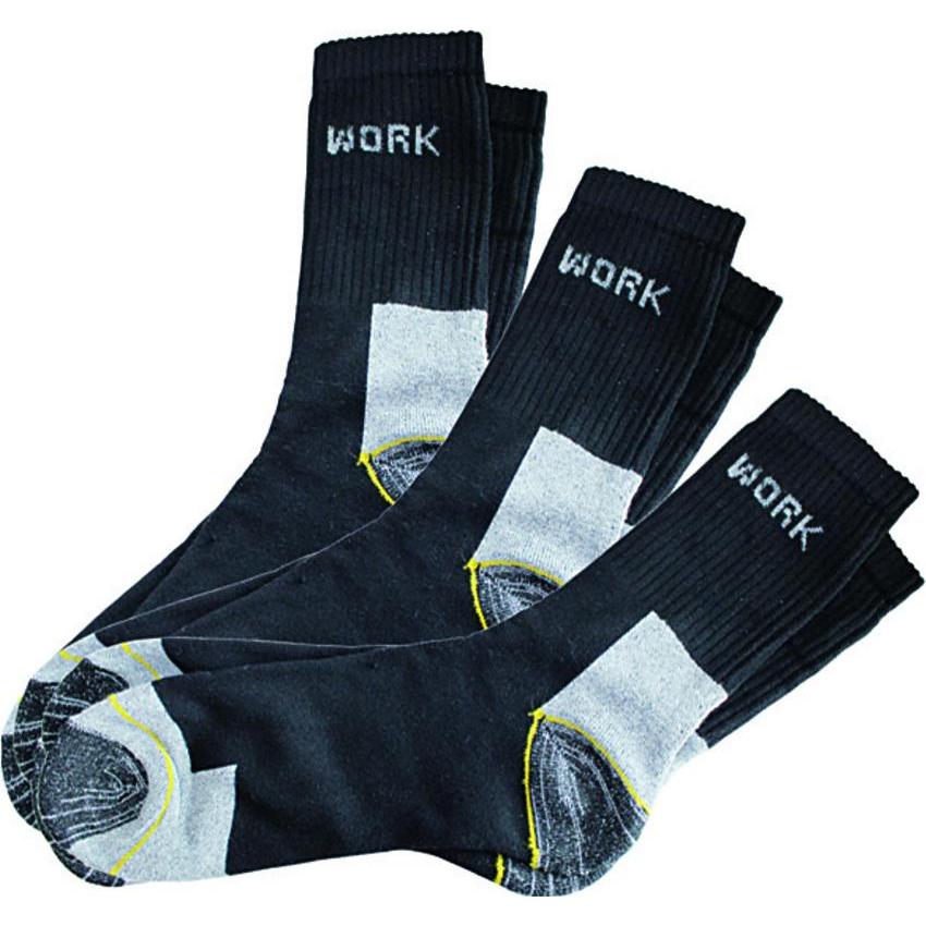 Werkstarck, Socken, Worker Socken Triopack, Grau, (3er Pack, 43 - 46)