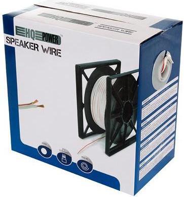 Actual product image Cables SPEAKER WIRE - WHITE - 2 x 0.75 mm² - 100 m (100 m, 0.75 mm²)