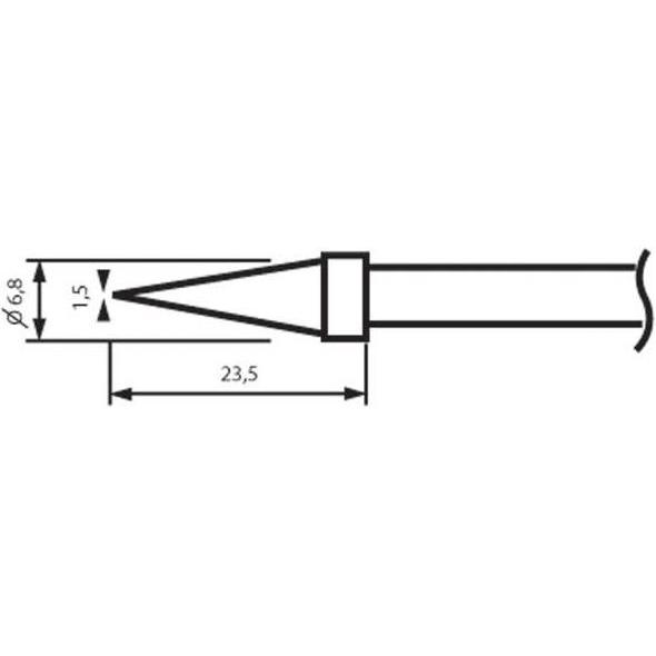Thumbnail - Velleman Ersatzspitze Für Vts30lf (Ersatzteil), Lötgerät Zubehör, Grau