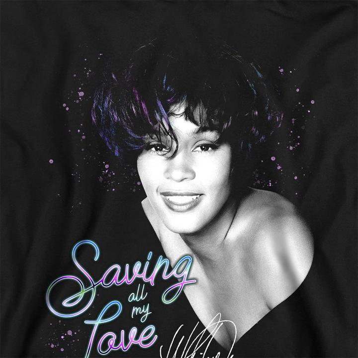 Produktbild Whitney Houston Saving All My Love Kapuzenpullover Zum Überziehen (128)